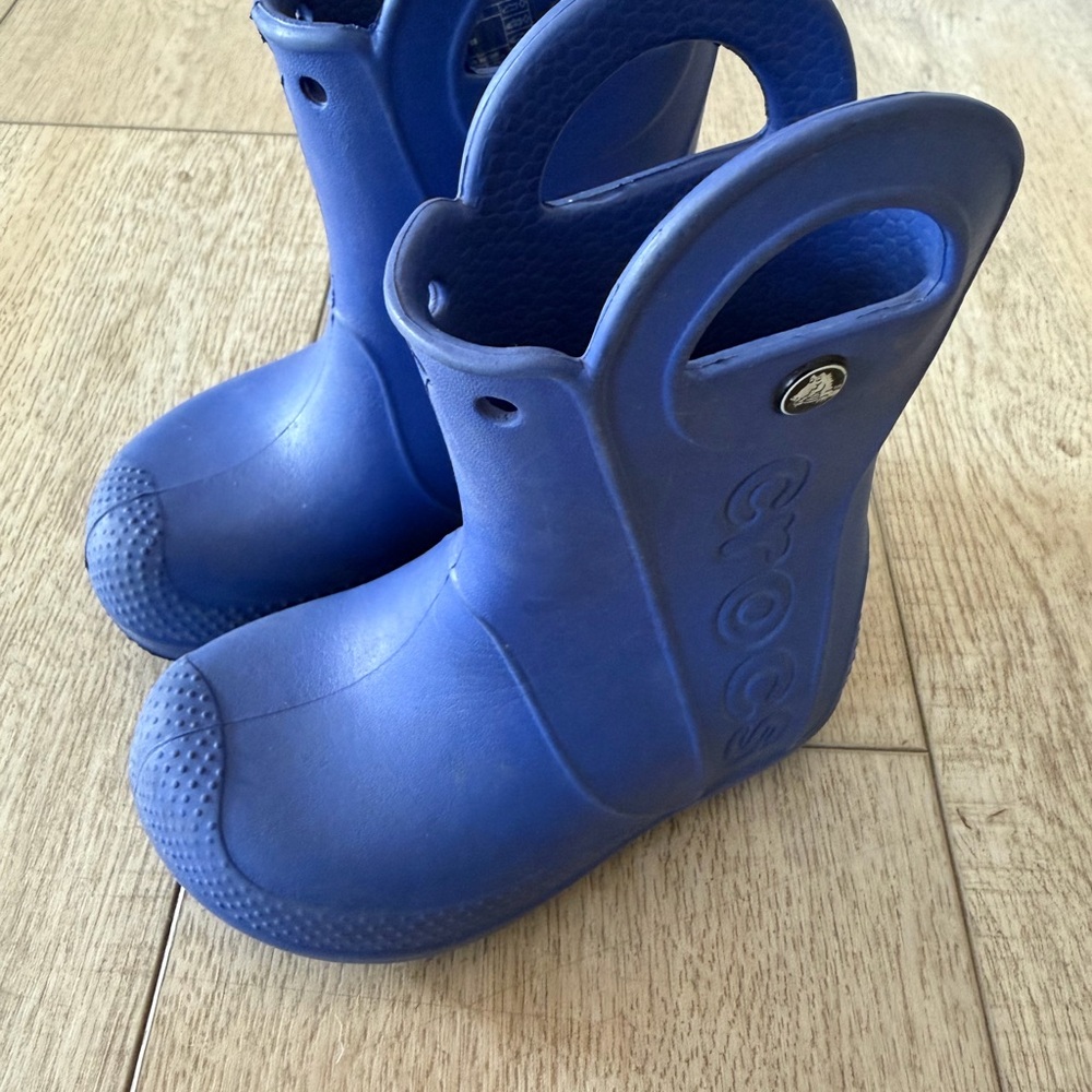 Crocs Kids Blue Rain Boots